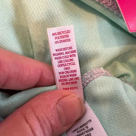 New 3 piece mermaid swim set top bottom tail girls 16 SO swimsuit xl new bikini - Picture 9 of 11